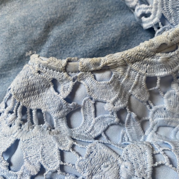 SOLD Guess Baby Blue Crochet Dress - Picture 5 of 6
